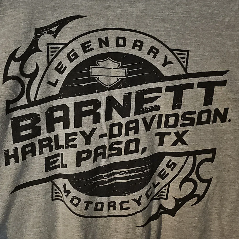 Harley-Davidson Gray pocket Men's T-Shirt - Picture 3 of 3